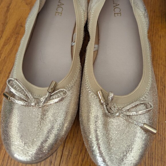 Girls gold Children's Place ballet flats - Picture 5 of 6